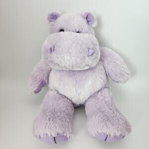 Bear Factory Hippo Plush 17" Light Purple Hippopotamus Stuffed Animal Toy 2001